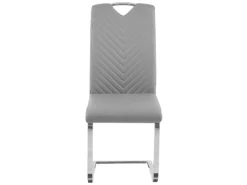 Lot De 2 Chaises De Salle à Manger En Cuir PU Gris PICKNES -Meilleur Meubles Magasin chaise 16703123