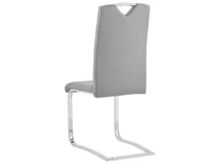 Lot De 2 Chaises De Salle à Manger En Cuir PU Gris PICKNES -Meilleur Meubles Magasin chaise 16703129