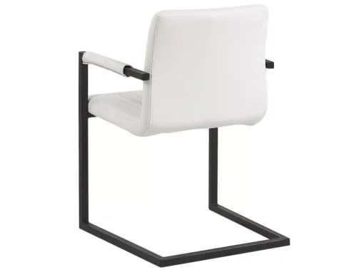 Lot De 2 Chaises De Salle à Manger En Cuir PU Blanc Cassé BRANDOL -Meilleur Meubles Magasin chaise 16703163