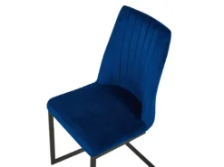 Lot De 2 Chaises De Salle à Manger En Velours Bleu Cobalt LAVONIA -Meilleur Meubles Magasin chaise 16703233