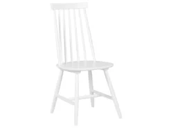 Lot De 2 Chaises Blanches En Bois BURBANK -Meilleur Meubles Magasin chaise 16705623