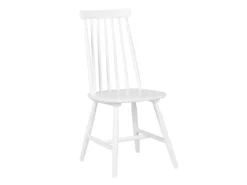 Lot De 2 Chaises Blanches En Bois BURBANK -Meilleur Meubles Magasin chaise 16705625