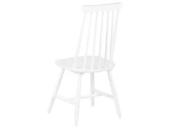 Lot De 2 Chaises Blanches En Bois BURBANK -Meilleur Meubles Magasin chaise 16705629