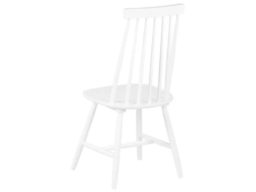 Lot De 2 Chaises Blanches En Bois BURBANK -Meilleur Meubles Magasin chaise 16705629