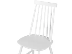 Lot De 2 Chaises Blanches En Bois BURBANK -Meilleur Meubles Magasin chaise 16705631