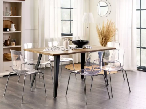 Lot De 2 Chaises De Salle à Manger Transparentes SILERTON -Meilleur Meubles Magasin chaise 16706601