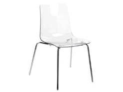 Lot De 2 Chaises De Salle à Manger Transparentes SILERTON -Meilleur Meubles Magasin chaise 16706605