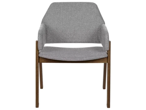 Lot De 2 Chaises De Salle à Manger Bois Sombre Et Gris ALBION -Meilleur Meubles Magasin chaise 16709691