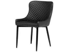 Lot De 2 Chaises En Cuir PU Noir SOLANO -Meilleur Meubles Magasin chaise 16710013