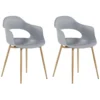 Set De 2 Chaises De Salle à Manger Grises UTICA -Meilleur Meubles Magasin chaise 16710767