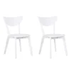 Lot De 2 Chaises De Salle à Manger Blanches ROXBY -Meilleur Meubles Magasin chaise 16729935