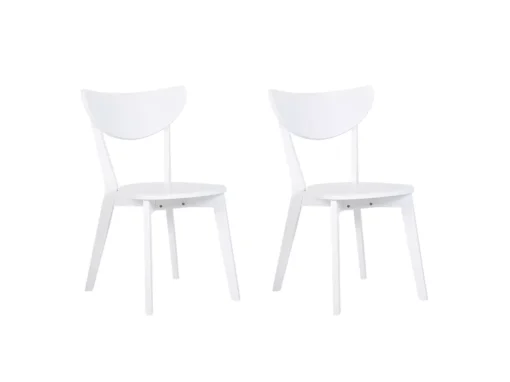 Lot De 2 Chaises De Salle à Manger Blanches ROXBY -Meilleur Meubles Magasin chaise 16729935