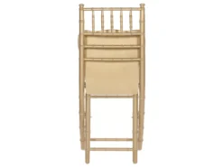 Lot De 4 Chaises Pliantes En Bois Doré MACHIAS -Meilleur Meubles Magasin chaise 16729961