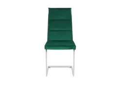 Lot De 2 Chaises De Cuisine En Velours Vert ROCKFORD -Meilleur Meubles Magasin chaise 17165917