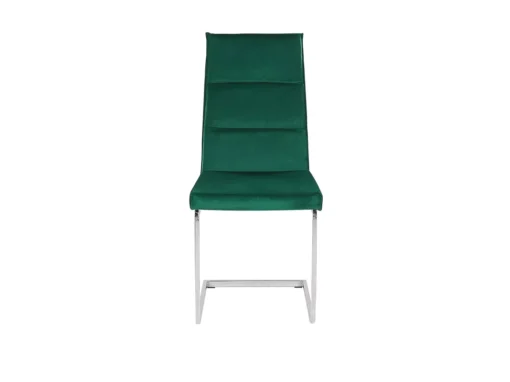 Lot De 2 Chaises De Cuisine En Velours Vert ROCKFORD -Meilleur Meubles Magasin chaise 17165917