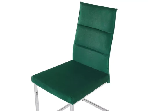Lot De 2 Chaises De Cuisine En Velours Vert ROCKFORD -Meilleur Meubles Magasin chaise 17165921