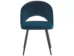 Lot De 2 Chaises De Salle à Manger En Velours Bleu VIVIAN -Meilleur Meubles Magasin chaise 17171975