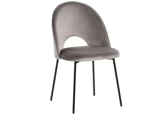 Lot De 2 Chaises De Salle à Manger En Velours Gris COVELO -Meilleur Meubles Magasin chaise 17172035