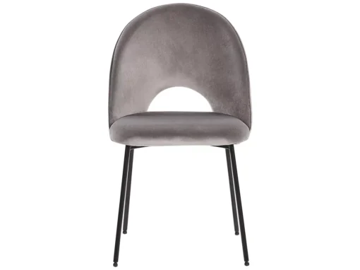 Lot De 2 Chaises De Salle à Manger En Velours Gris COVELO -Meilleur Meubles Magasin chaise 17172037