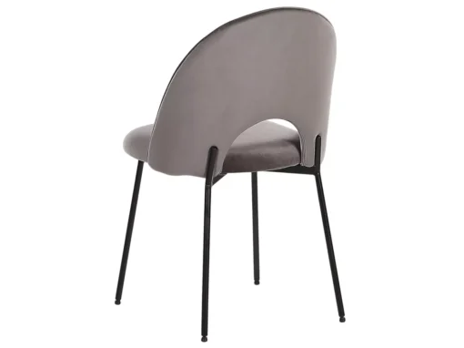 Lot De 2 Chaises De Salle à Manger En Velours Gris COVELO -Meilleur Meubles Magasin chaise 17172039