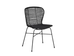 Lot De 2 Chaises En Rotin Noir ELFROS -Meilleur Meubles Magasin chaise 17172195