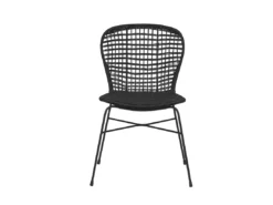 Lot De 2 Chaises En Rotin Noir ELFROS -Meilleur Meubles Magasin chaise 17172197