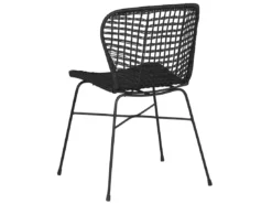Lot De 2 Chaises En Rotin Noir ELFROS -Meilleur Meubles Magasin chaise 17172199