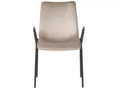 Lot De 2 Chaises De Salle à Manger En Velours Beige Taupe JEFFERSON -Meilleur Meubles Magasin chaise 17172627
