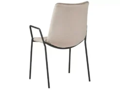 Lot De 2 Chaises De Salle à Manger En Velours Beige Taupe JEFFERSON -Meilleur Meubles Magasin chaise 17172631