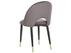 Lot De 2 Chaises En Velours Gris MAGALIA -Meilleur Meubles Magasin chaise 17172797