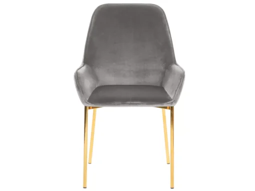 Lot De 2 Chaises En Velours Gris LOVERNA -Meilleur Meubles Magasin chaise 17175323