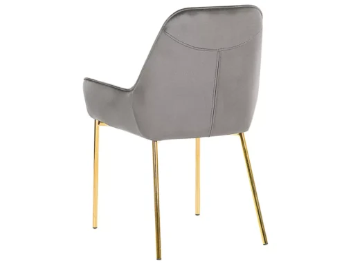 Lot De 2 Chaises En Velours Gris LOVERNA -Meilleur Meubles Magasin chaise 17175325