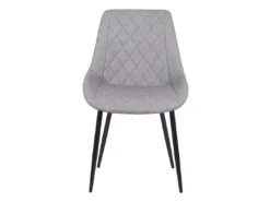 Lot De 2 Chaises En Cuir PU Marron Gris MARIBEL -Meilleur Meubles Magasin chaise 17176261