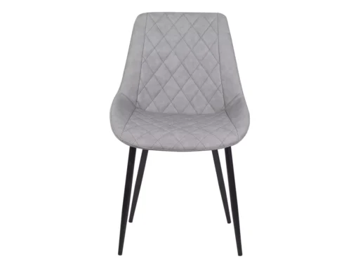 Lot De 2 Chaises En Cuir PU Marron Gris MARIBEL -Meilleur Meubles Magasin chaise 17176261