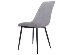 Lot De 2 Chaises En Cuir PU Marron Gris MARIBEL -Meilleur Meubles Magasin chaise 17176267
