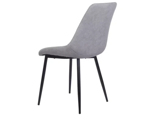 Lot De 2 Chaises En Cuir PU Marron Gris MARIBEL -Meilleur Meubles Magasin chaise 17176267