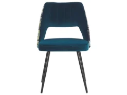 Lot De 2 Chaises De Salle à Manger En Velours Bleu ANSLEY -Meilleur Meubles Magasin chaise 17177285
