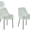 Lot De 2 Chaises De Salle à Manger En Velours Côtelé Vert Menthe LOVERNA -Meilleur Meubles Magasin chaise 17177359