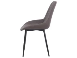 Lot De 2 Chaises En Cuir PU Marron Foncé MARIBEL -Meilleur Meubles Magasin chaise 17177495