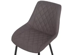 Lot De 2 Chaises En Cuir PU Marron Foncé MARIBEL -Meilleur Meubles Magasin chaise 17177499