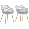 Lot De 2 Chaises De Salle à Manger Grises NASHUA -Meilleur Meubles Magasin chaise 17177819