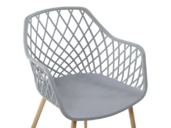 Lot De 2 Chaises De Salle à Manger Grises NASHUA -Meilleur Meubles Magasin chaise 17177831