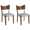Lot De 2 Chaises De Salle à Manger En Bois Foncé EDEN -Meilleur Meubles Magasin chaise 17219131