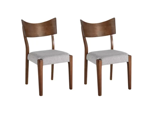 Lot De 2 Chaises De Salle à Manger En Bois Foncé EDEN -Meilleur Meubles Magasin chaise 17219131