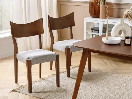 Lot De 2 Chaises De Salle à Manger En Bois Foncé EDEN -Meilleur Meubles Magasin chaise 17219133