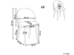 Lot De 2 Chaises En Velours Vert VISALIA 14 Lot De 2 Chaises En Velours Vert VISALIA -Meilleur Meubles Magasin chaise 17475277