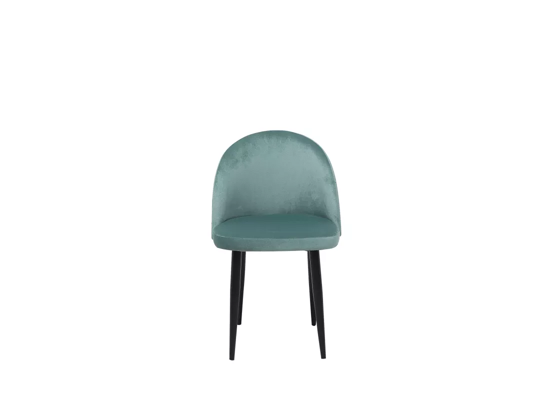 Lot De 2 Chaises En Velours Vert VISALIA 7 Lot De 2 Chaises En Velours Vert VISALIA – Image 5