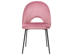 Lot De 2 Chaises De Salle à Manger En Velours Rose COVELO -Meilleur Meubles Magasin chaise 17475313