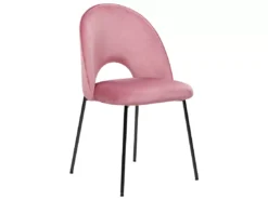 Lot De 2 Chaises De Salle à Manger En Velours Rose COVELO -Meilleur Meubles Magasin chaise 17475317