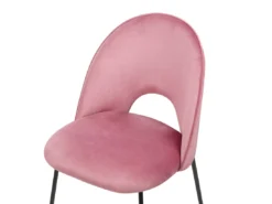 Lot De 2 Chaises De Salle à Manger En Velours Rose COVELO -Meilleur Meubles Magasin chaise 17475321